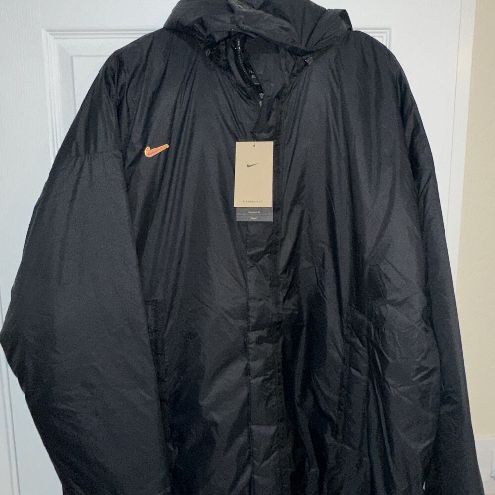 Nike Culture of Football Oversized Repel Therma-FIT Soccer Parka FZ0529-010 LG